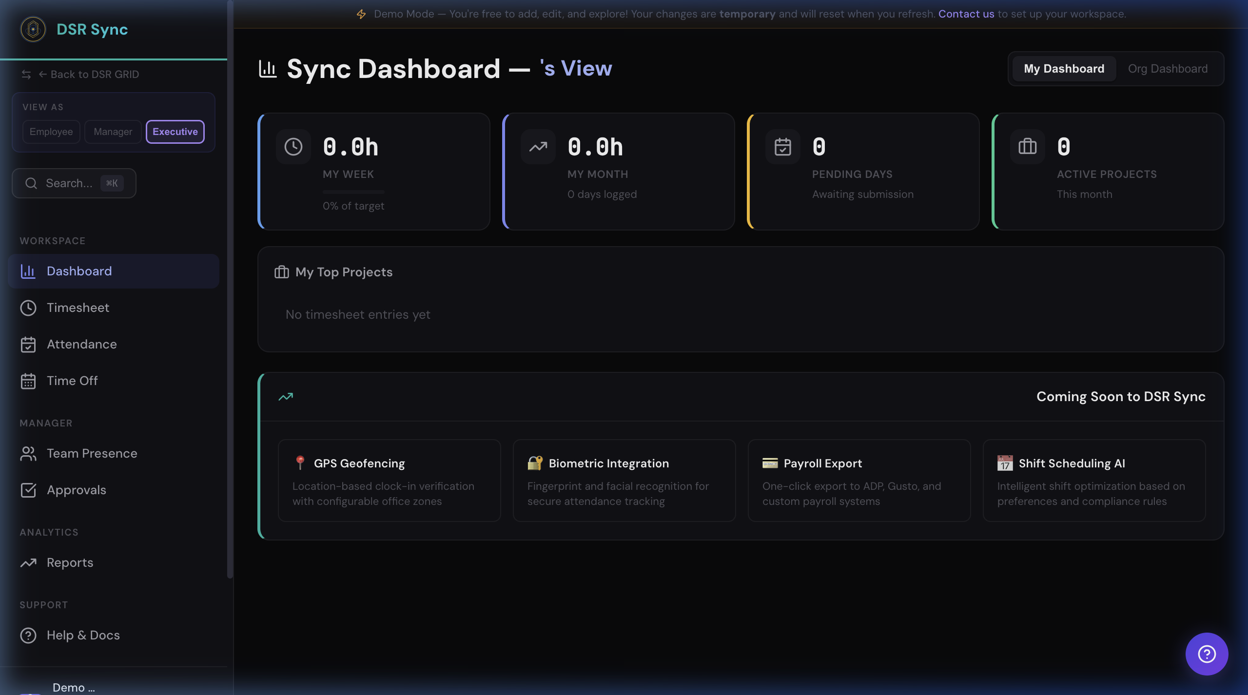 Sync Dashboard